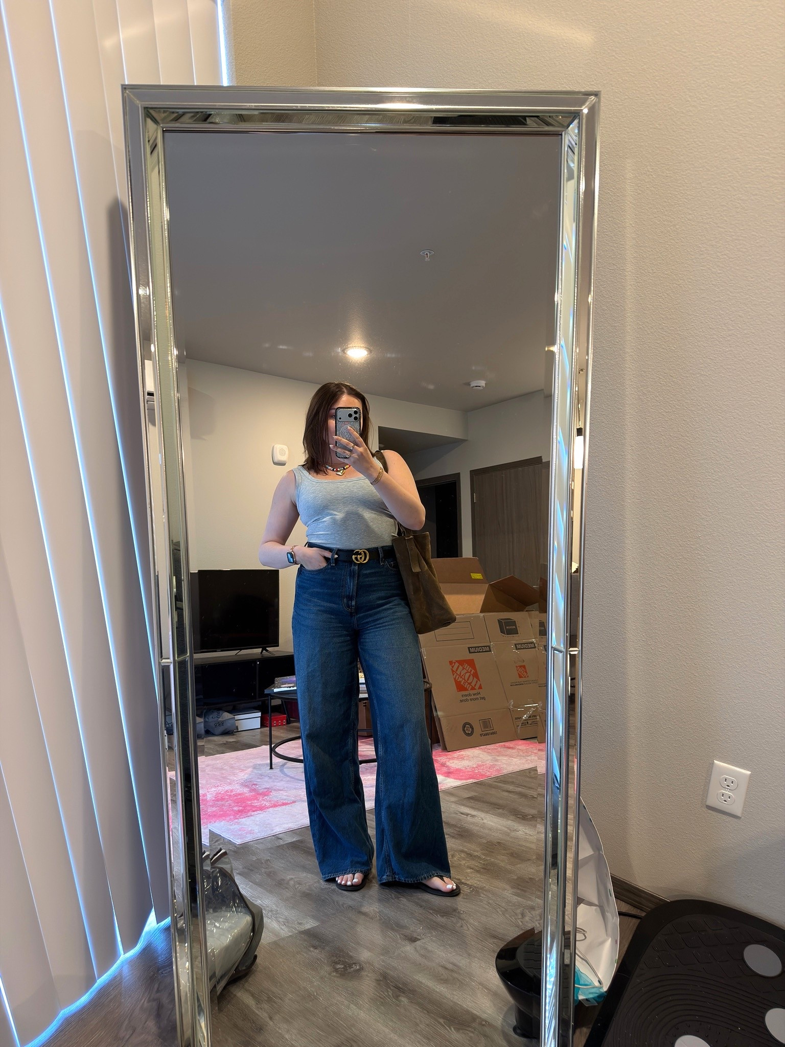 What I wore to run errands and go to trivia! Love a cool casual tank and jean combo but man was I toasty in this fit!!

I’m wearing a M tank, size 31 jeans and size 9 flip flops

#LTKMidsize #LTKootd #LTKWorkwear
