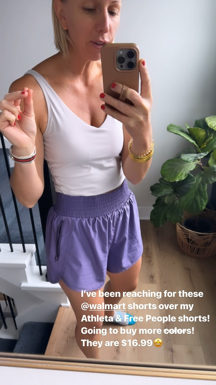 These workout shorts have been the pair I’ve read he’s for most with my workouts + walking almost daily! I love the built in bike shorts + flattering high rise fit 👏🏻

Wearing a medium 

#LTKActive #LTKOver40 #LTKFindsUnder50