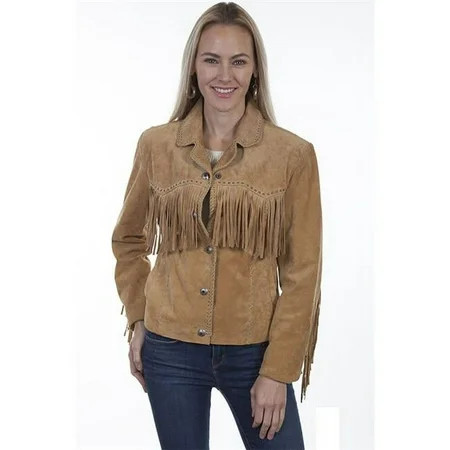 Scully L1016-126-XS Suede Jacket With Fringe Old Rust - Extra Small | Walmart (US)