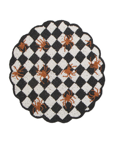 Checkered Spider Placemat | TJ Maxx
