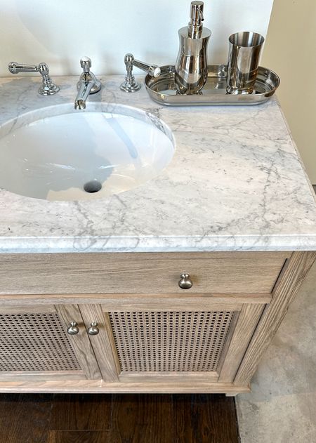 Marble Vanities from Pottery Barn… 