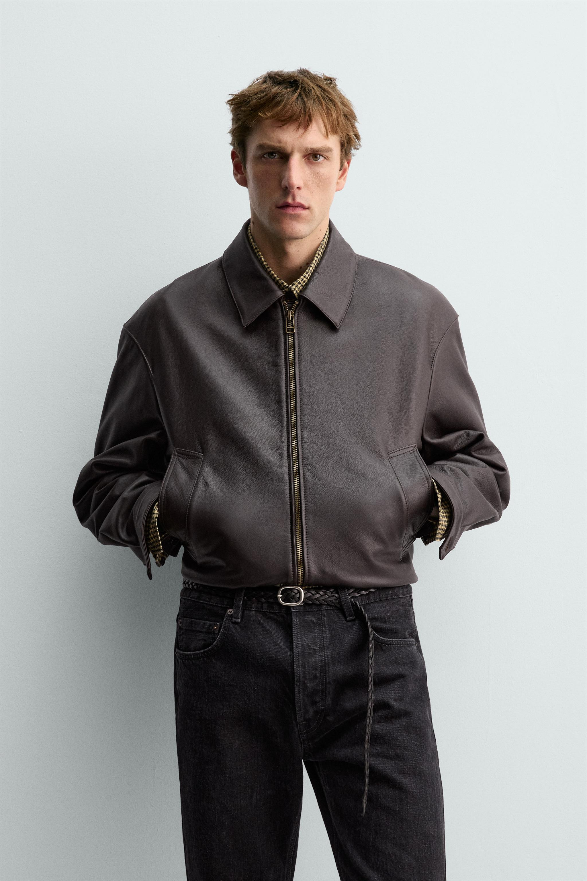 BOMBERJACKE AUS LEDER AARON LEVINE X ZARA | Zara DE