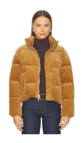 Quilted Corduroy Down Jacket in Tan | Revolve Clothing (Global)