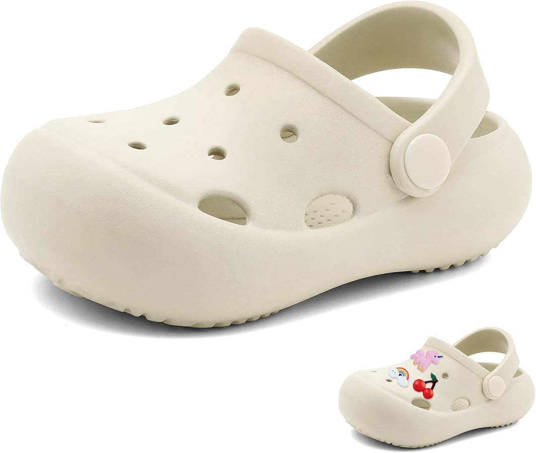 LEDINEY Toddler Classic Clogs Skin-Friendly Comfy Lightweight 丨Boys Girls Slip On Water Shoes | Amazon (US)