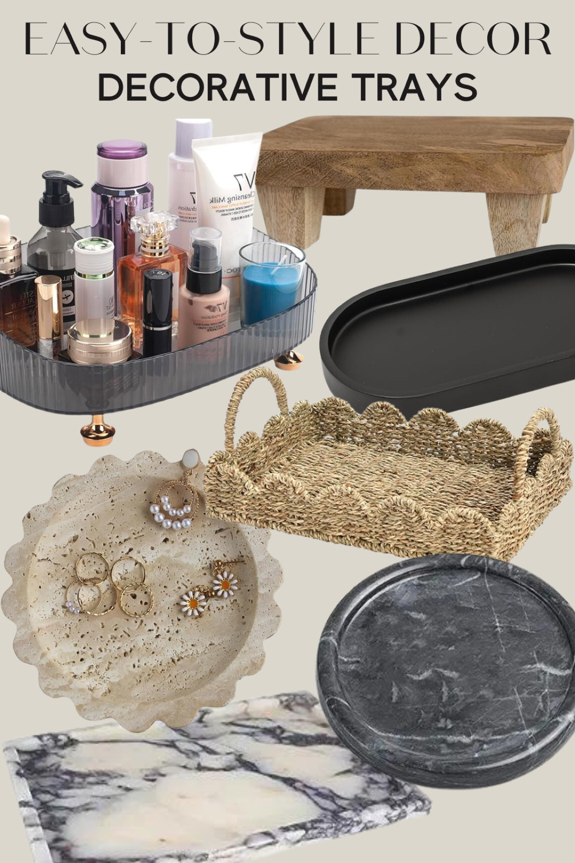 You can never have too many trays. They make the perfect accent piece for bedrooms, living rooms, bathrooms, kitchens and more!

#LTKHome #LTKFindsUnder100 #LTKFindsUnder50