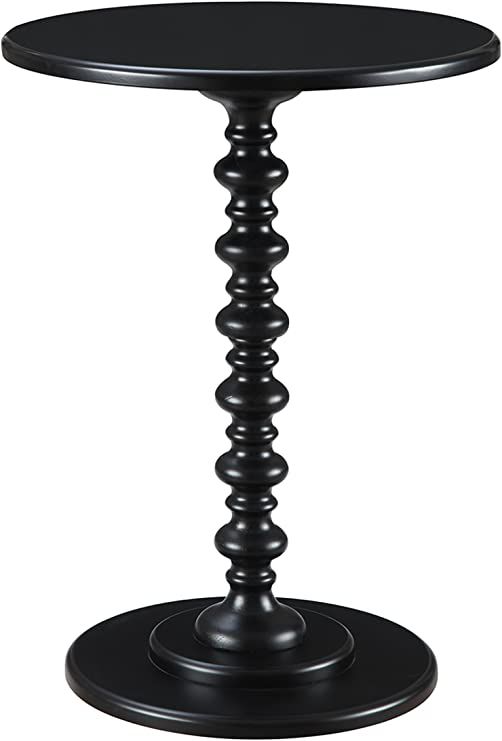 Convenience Concepts Palm Beach Spindle Table, Black, 17.75 in x 17.75 in x 24 in | Amazon (US)