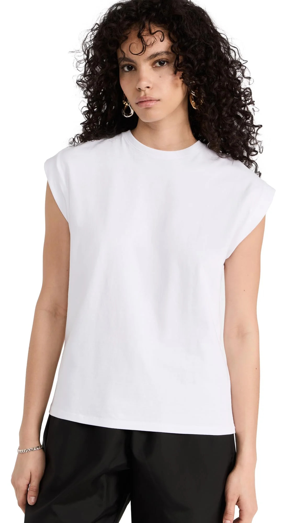 Good American Women's Muscle T-Shirt, White001, L | Walmart (US)