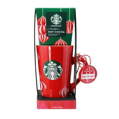 Starbucks Mug with 2 Cocoas Peppermint & Marshmallow - 2oz | Target