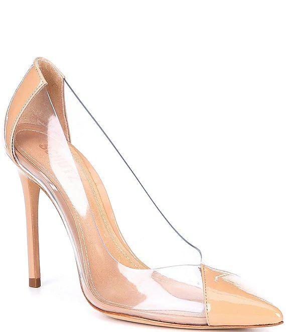 Schutz Cendi Patent Leather Transparent Pumps | Dillard's | Dillard's