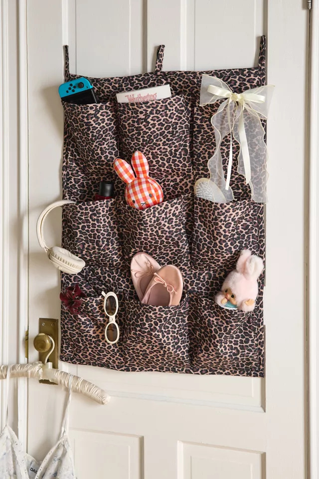 Sophie 9-Pocket Patterned Hanging Storage Caddy in Tan at Urban Outfitters | Urban Outfitters (US and RoW)