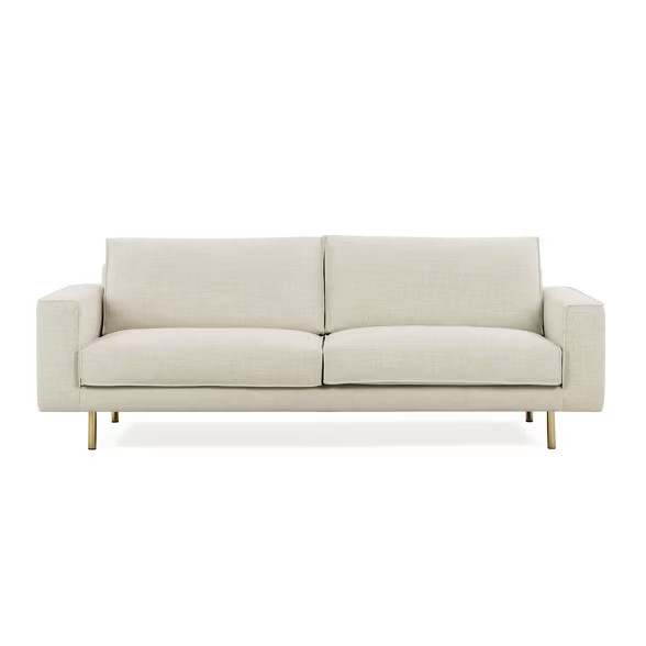 Deborah Modern Glam Sofa Alabaster White - Poly & Bark | Target
