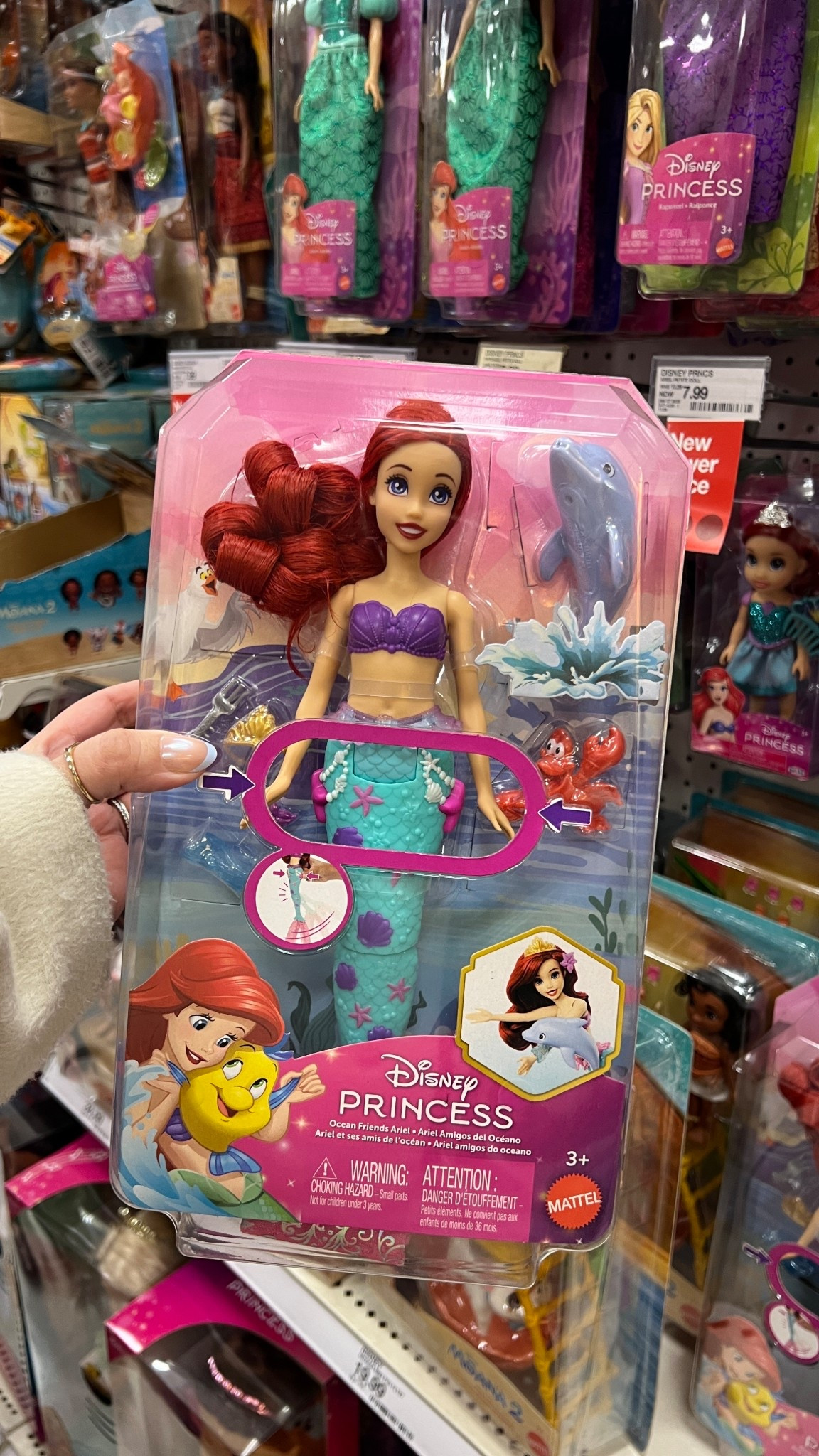 Disney Princess Ocean Friends Ariel Swimming Mermaid Doll with Squirt Toy, Figure & 4 Accessories

#LTKKids #LTKGiftGuide #LTKHoliday