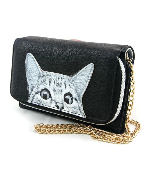 Peeking Cats Wallet | UniqueVintage