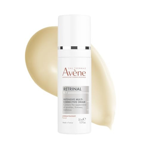 Avène Retrinal 0.1% Intensive Multi-Corrective Cream, Retinal Face Cream Formulated with Retinaldehyde, Niacinamide & Hyaluronic Acid, Anti-aging Cream Visibly Reduces Wrinkles & Fine Lines, 1 Fl Oz | Amazon (US)