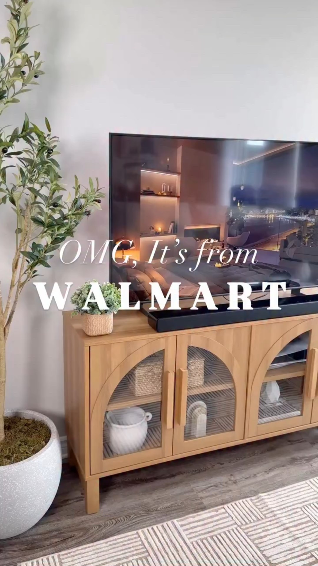 The Better Homes & Gardens Juliet sideboard from Walmart Canada is truly a beauty❤️ 
Stylish, functional, and affordable and it has everything I love in a furniture piece ✨

From the arched glass doors to the soft-close feature and distressed handles, this beautiful cabinet looks so high-end without the high price tag😍

I styled it as a TV console for now, but it also can works beautifully in an entryway, dining room, or hallway ✨



#LTKcasa #LTKcanada #LTKsale