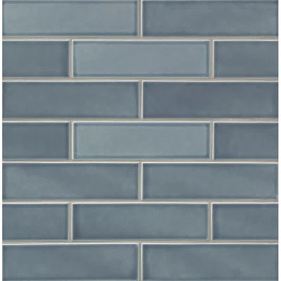 GSMT Park Place 2.5" x 9" Ceramic Field Tile in Blue | Wayfair North America