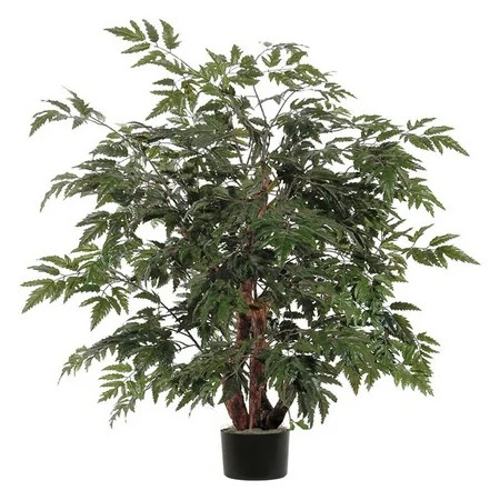 Vickerman 4' Artificial Ming Aralia Bush in a Black Plastic PotAverage rating:0out of5stars, base... | Walmart (US)