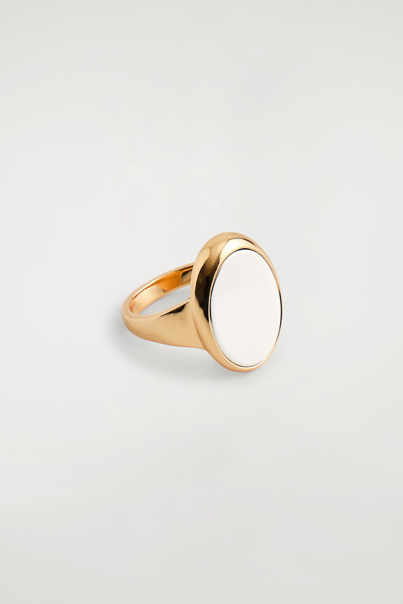 Two-Tone Signet Ring | COS UK