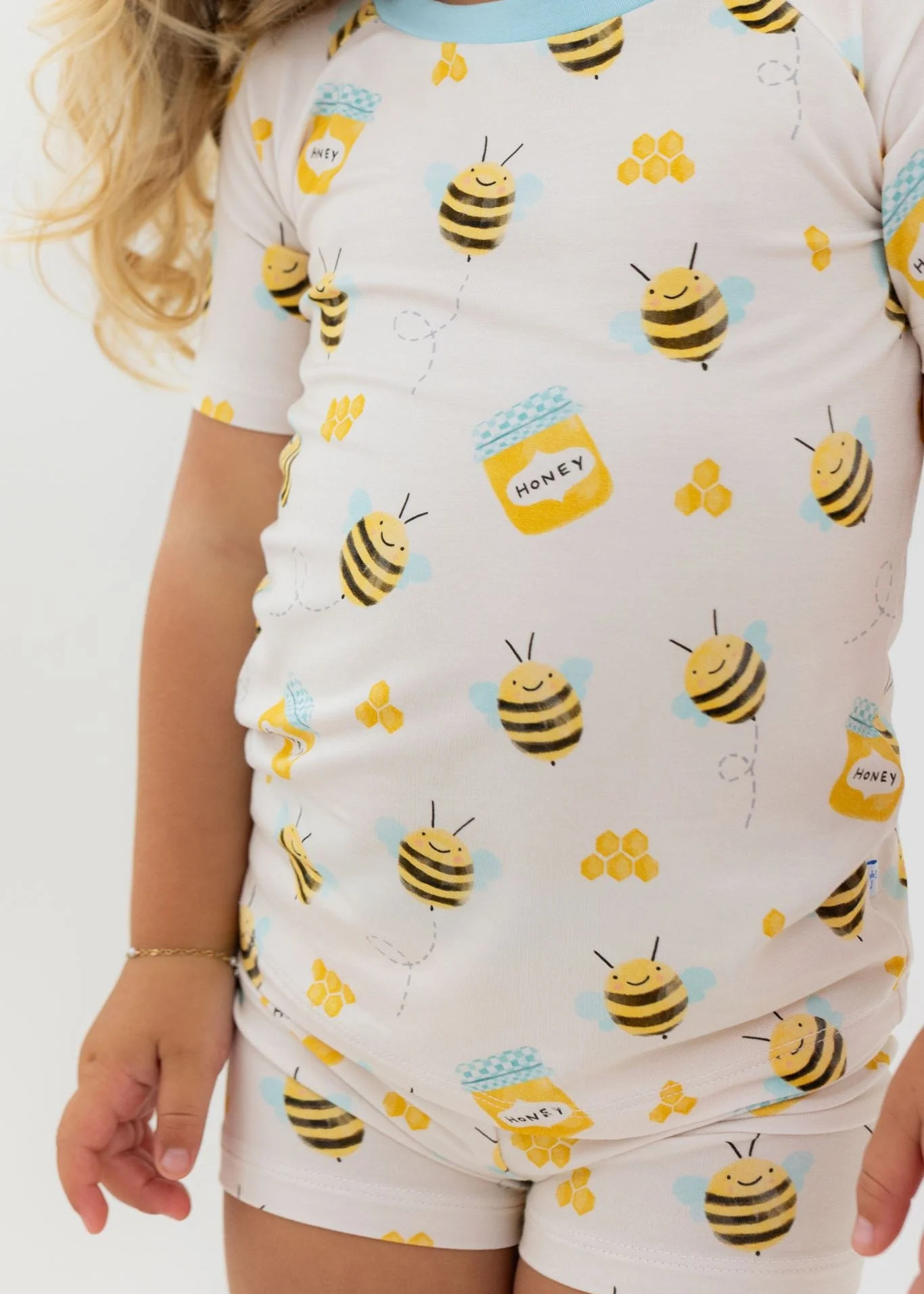 Honey Bees Short Sleeve Set | Tiny Jams