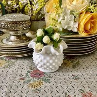 Hobnail Milk Glass Vase Small Vases For Flowers Decor White Miniature Short Vintage Mini Bud | Etsy (US)