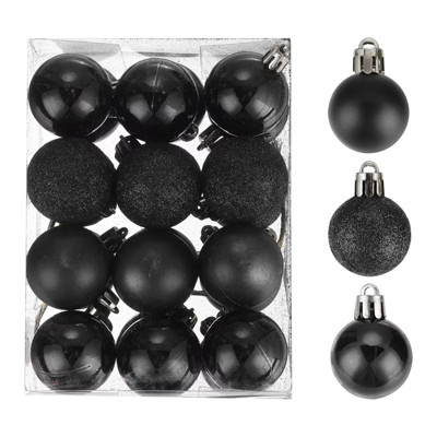 Unique Bargains Shatterproof Home Decorative Christmas Tree Hanging Ball Ornaments 24 Pcs | Target