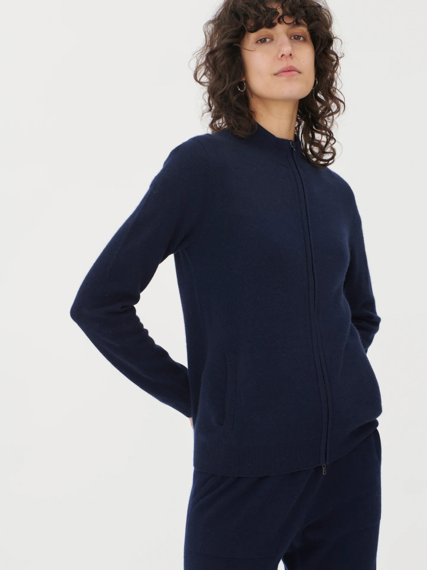 Full-Zip Cashmere Cardigan | Gobi Cashmere