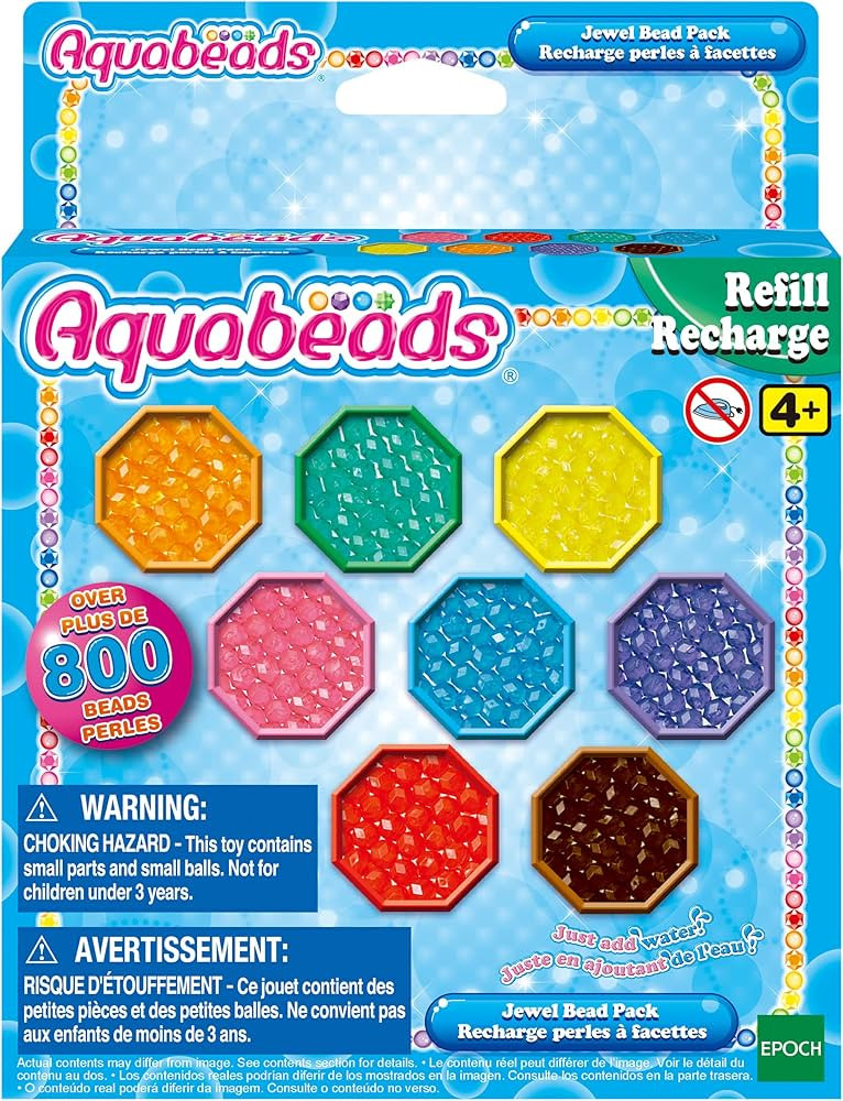 Aquabeads Jewel Bead Pack - Arts & Crafts Bead Refill Kit for Kids 4+ - Expand Your Aquabeads Cre... | Amazon (US)