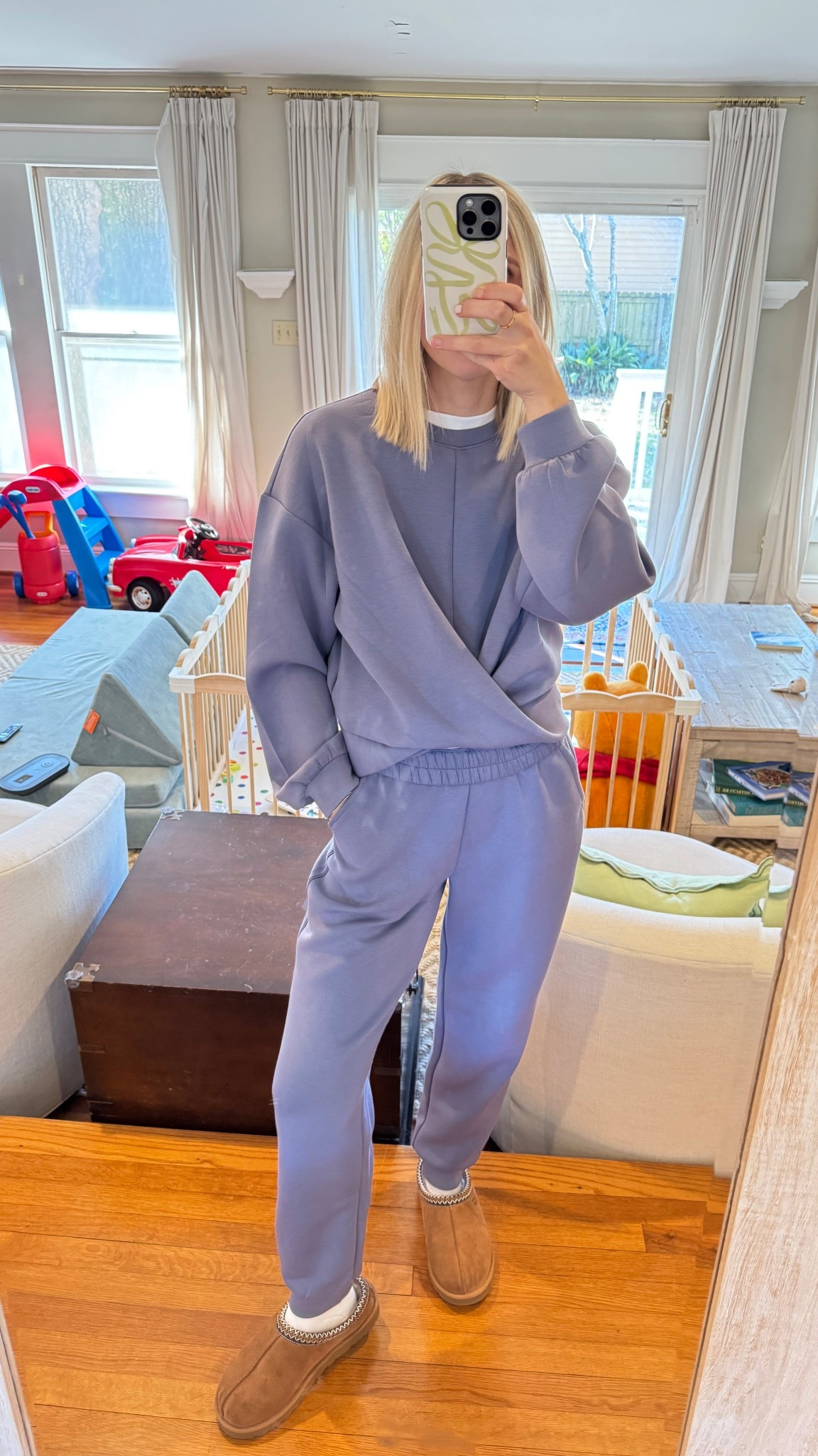 Comfiest set paired with my husband’s slippers lol. Fits tts! 

#LTKSaleAlert #LTKootd #LTKmomlife