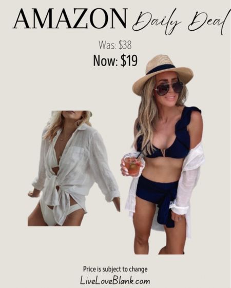 Amazon daily deal
Amazon fashion
White button down swim cover up under $20
#ltku
Prices subject to change
Commissionable link 



#LTKsalealert #LTKfindsunder50 #LTKswim