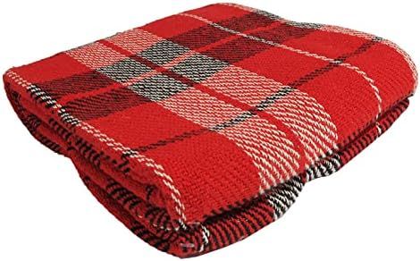 Amazon.com: Christmas Plaid Throw Blanket Xmas Buffalo Checked Throw for Couch Sofa Chair at Wint... | Amazon (US)