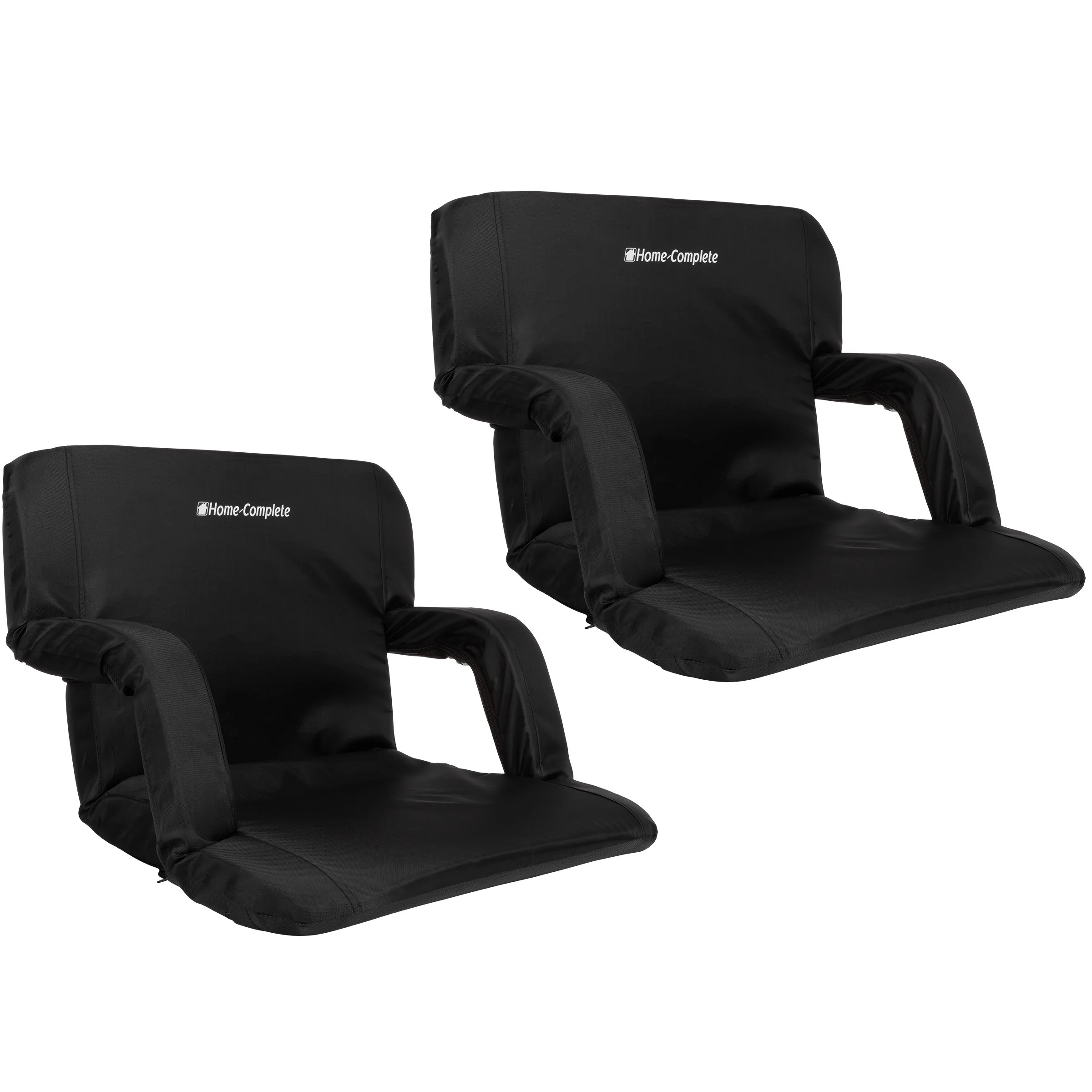 Stadium Seat Chair, 2 Pack- Bleacher Cushions with Padded Back Support, Armrests, 6 Reclining Pos... | Walmart (US)