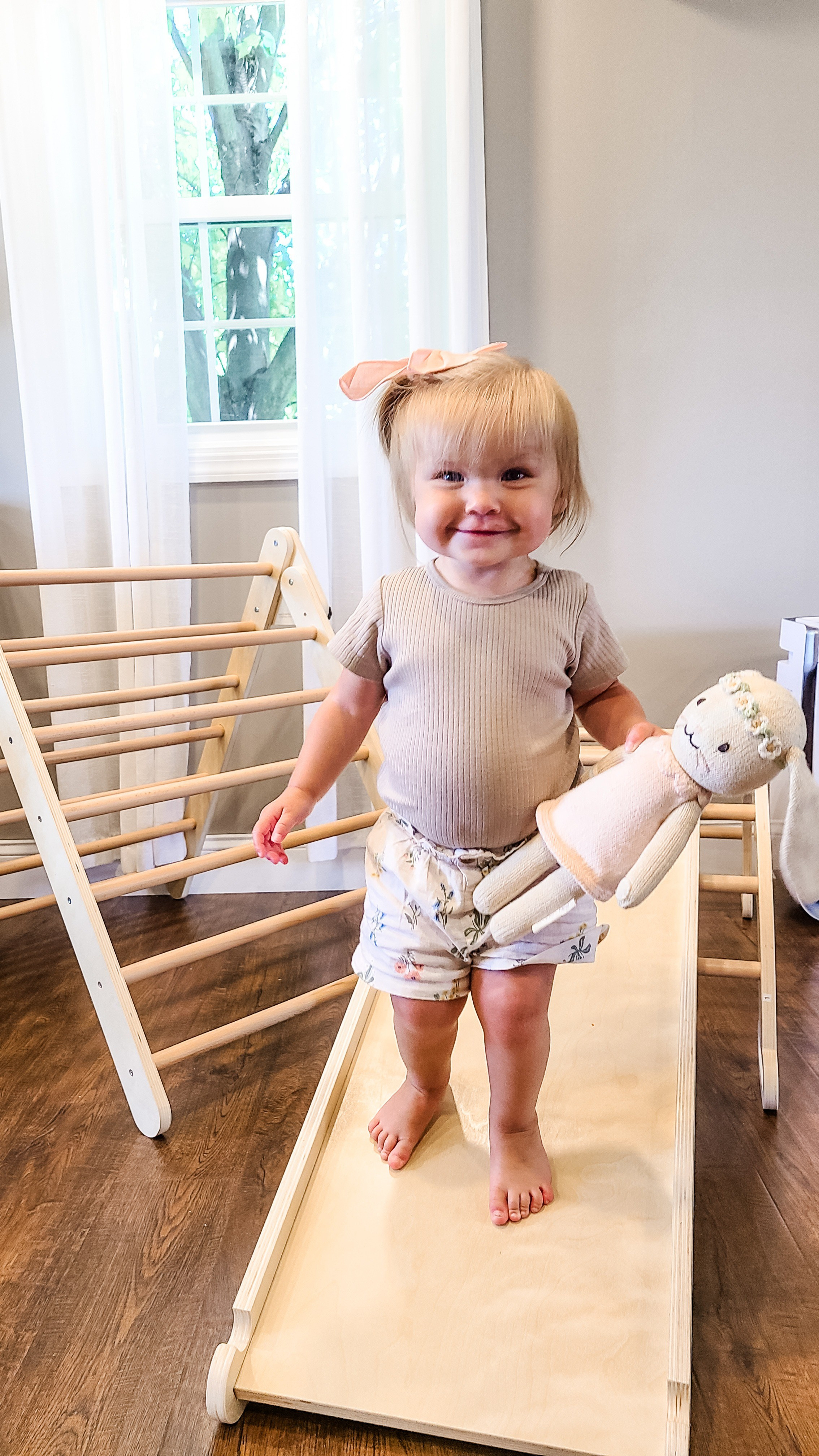 Madelyn LOVES her Montessori Climbing Set! ...Toddlerhood | Toddler Play | Indoor Play | Montessori Toys | Montessori Climbing Set | Tiny Land Toys | Wooden Toys | Toddler Mom | Girl Mom | Motherhood  | Cuddle & Kind | H&M Kids

#LTKKids #LTKFamily #LTKHome