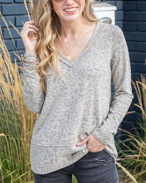 Barely Cheetah Top | Grace and Lace