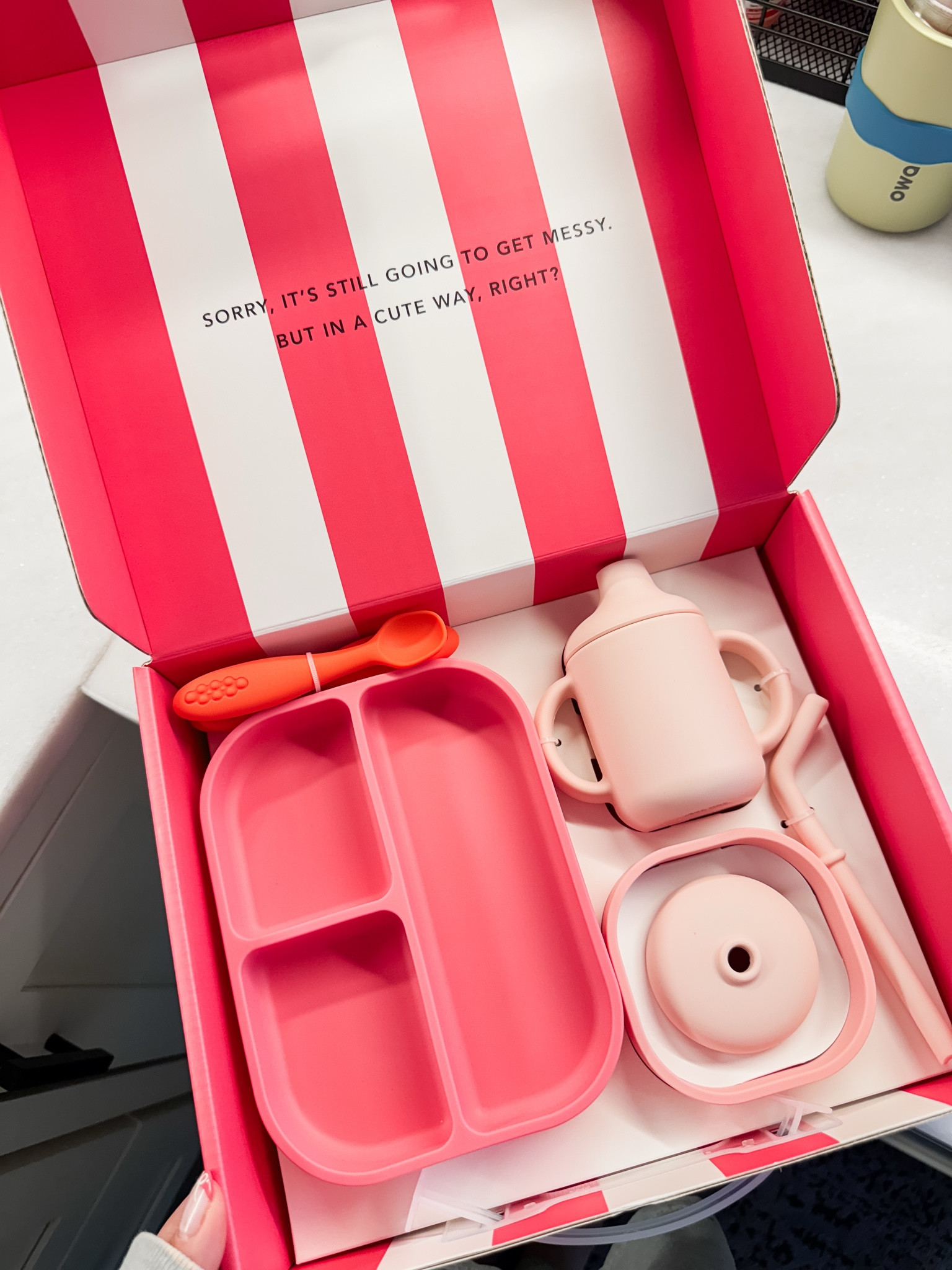 The cutest gift set for baby/toddler! Under $40!!! 

Baby meal set, baby gift ideas, silicone suction plate, baby trainer cup, amazon baby finds, Amazon toddler finds, baby feeding must haves, baby mealtime

#LTKGiftGuide #LTKKids #LTKBaby