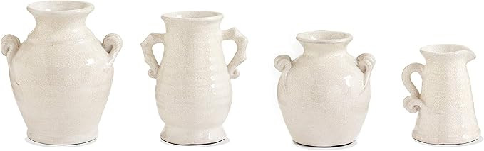 K&K Interiors Jar, Set of 4 White, 4 Case | Amazon (US)