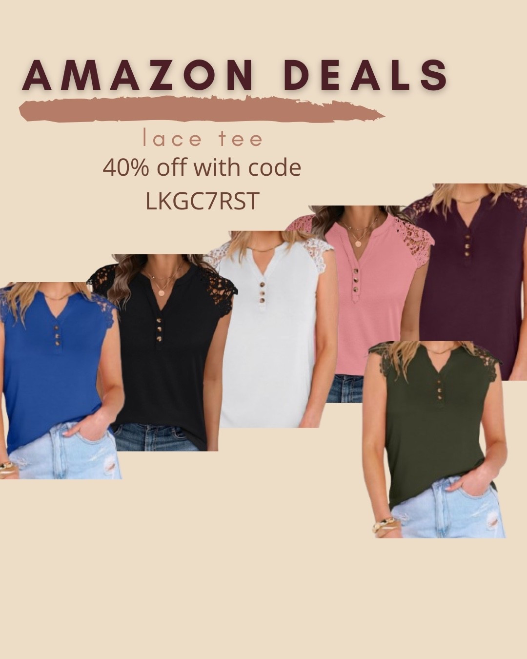 Around $7 ends 12/20

Anrabess
Amazon fashion
Amazon deals
Lace tee
Casual top
Cute top
Spring fashion


#LTKFindsUnder50 #LTKSaleAlert