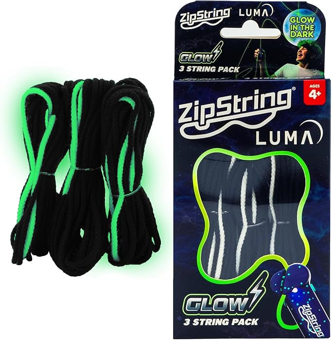 ZipString Lightning Luma Replacement Strings for Rope Launcher Toy – Pack of 3 – UV Reactive ... | Amazon (US)