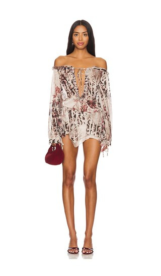 Bardot Hanky Hem Dress in Leopard | Revolve Clothing (Global)