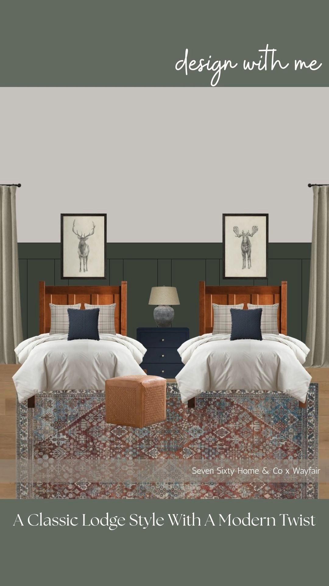 Woodland Twin Bedroom

A warm and classic twin bedroom styled with forest tones, layered textures, and cozy winter patterns. Every piece is timeless and easy to mix and match for shared rooms or guest spaces. Full room sources are linked in this collection. 

 #LTKHome #LTKKids