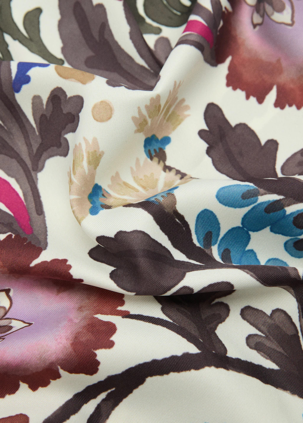 Printed satin scarf - Women | MANGO USA | Mango (US/MX/AU)