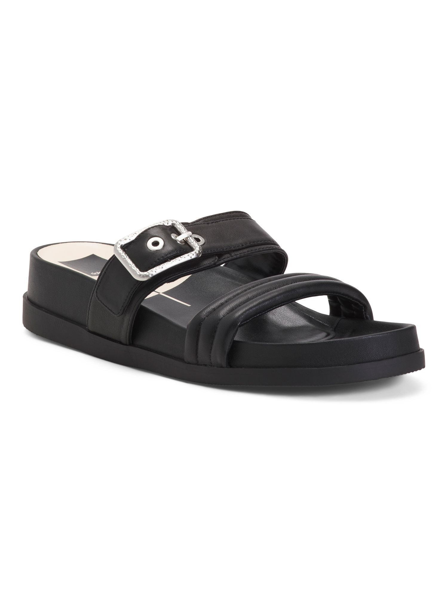 Shaila Wedge Leather Slide Sandals | Marshalls