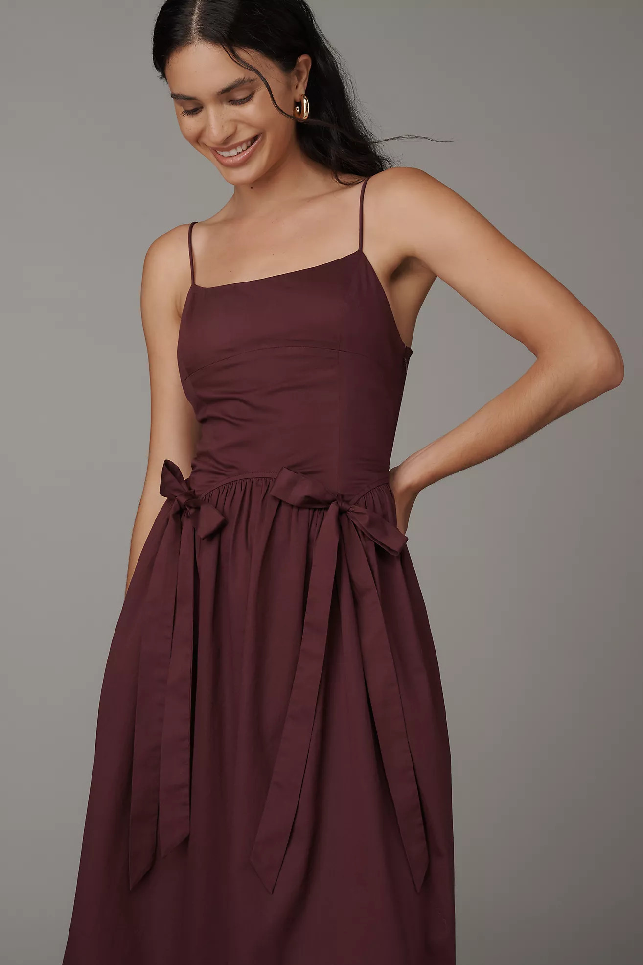 Damson Madder Penelope Apron Midi Dress | Anthropologie (US)