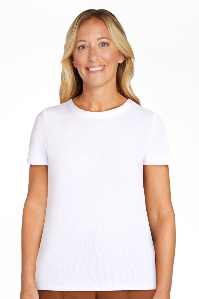 Scenario Women's Rib Tee with Short Sleeves, Sizes XS-XXXL | Walmart (US)