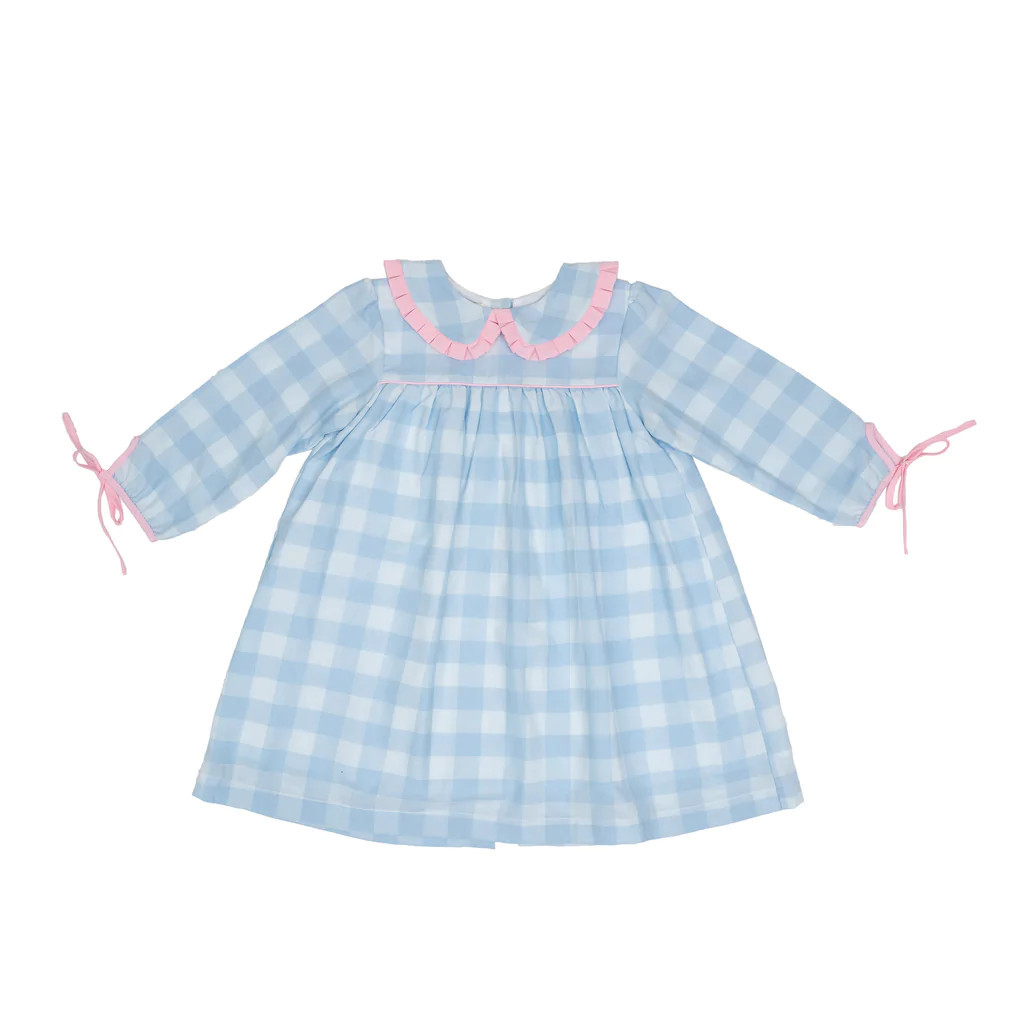 Marcy Blue Buffalo Check Dress | The Oaks Apparel Company