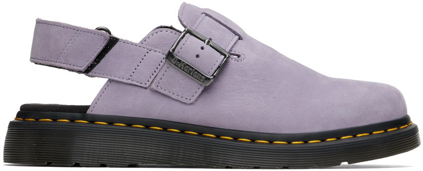 Dr. Martens Purple Jorge II Mules | SSENSE