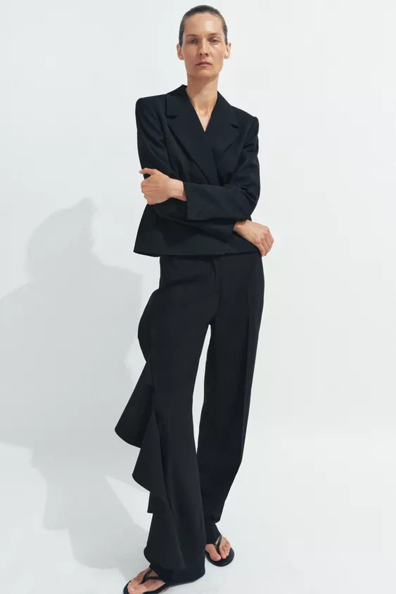 RUFFLE PANTS ZW COLLECTION | Zara US