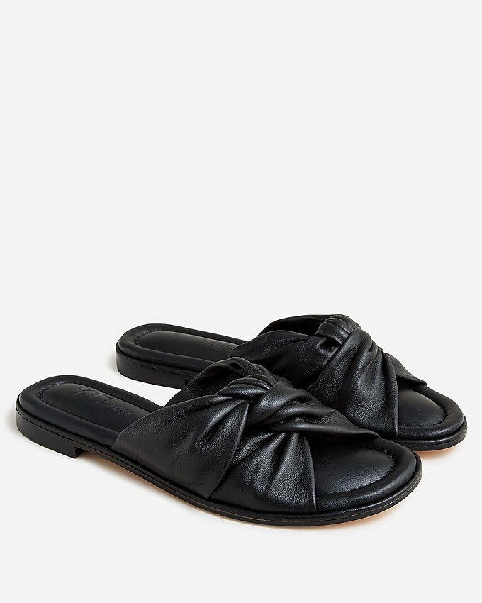 Menorca padded twist-knot sandals in leather | J. Crew US