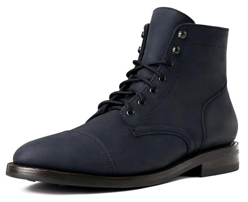 Thursday Boot Company Men's Captain Rugged and Resilient Cap Toe Boot, Marino Matte, 12.5 | Amazon (US)