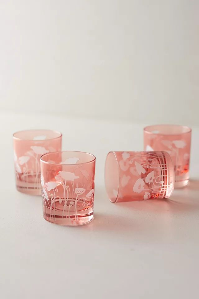 Poppy Glasses, Set of 4 | Anthropologie (US)