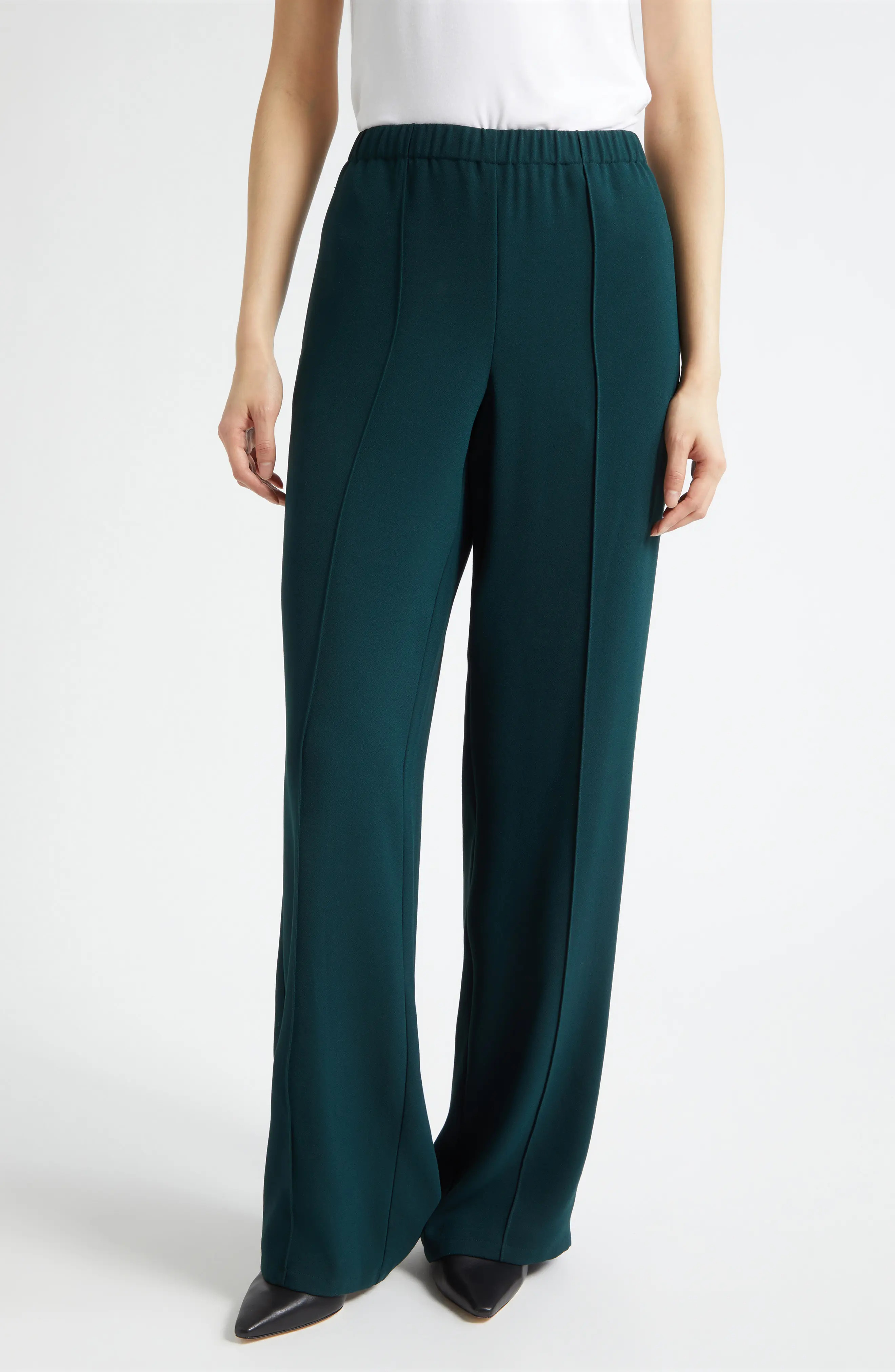 Mid-Rise Wide Leg Pants (Women) | Nordstrom | Nordstrom